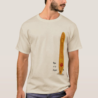 Surfboard with Aloha T-Shirt