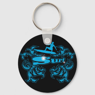 Surfboarder Key Ring