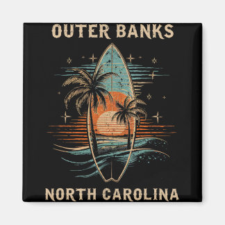 Surfboarder Outer Nks North Carolina Surf Board Su Magnet