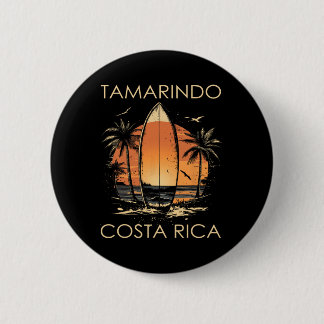 Surfboarder Tamarindo Costa Rica Beach Surfing Sur 6 Cm Round Badge