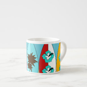 Surfboards Beach Bum Surfing Hippie Vans Espresso Cup