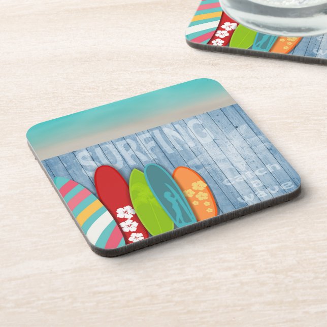 Surfboards Beverage Coaster (Left Side)