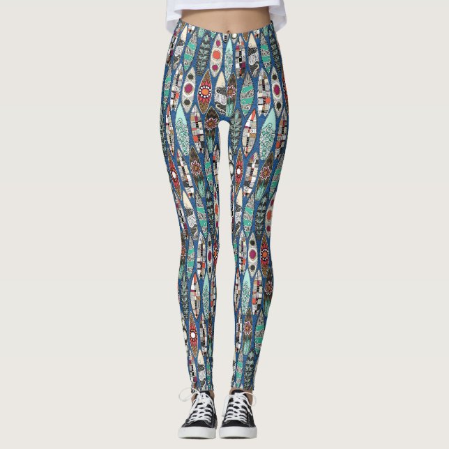 surfboards blue leggings (Front)