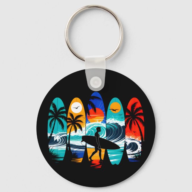 Surfboards Key Ring (Front)
