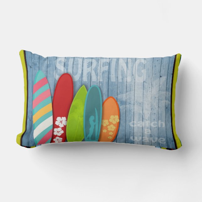 Surfboards Lumbar Pillow (Front)