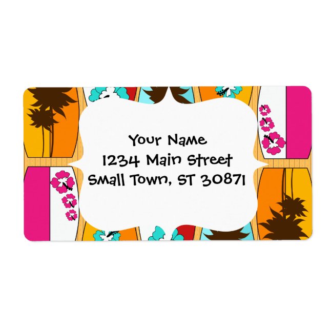 Surfboards on the Boardwalk Summer Beach Theme (Front)
