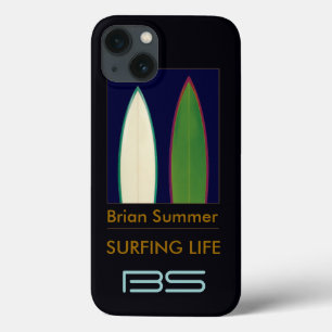 Surfboards personalised surf-themed iPhone 13 case
