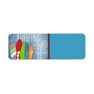 Surfboards Return Address Label