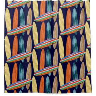 Surfboards Shower Curtain