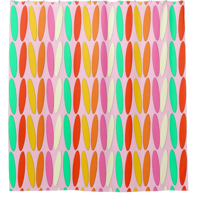 Surfboards Shower Curtain (Front)