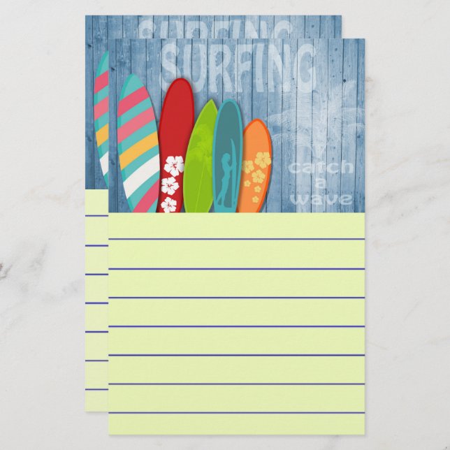 Surfboards Stationery (Front/Back)