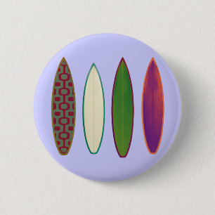 surfboards ~ surfing style 6 cm round badge