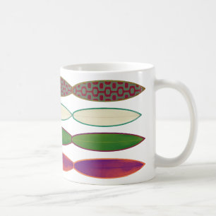 surfboards ~ surfing style coffee mug