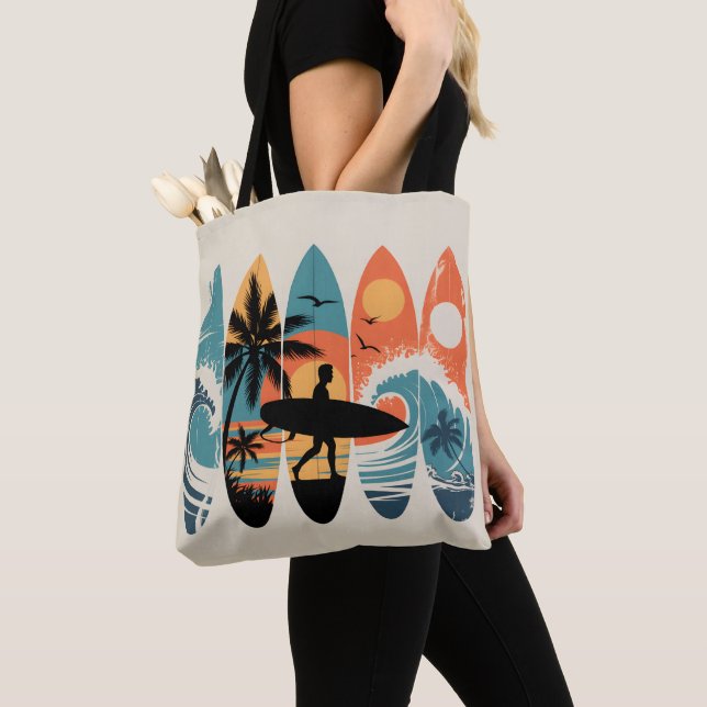 Surfboards Tote Bag (Close Up)