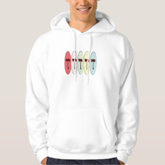surfboards with palm trees hoodie
