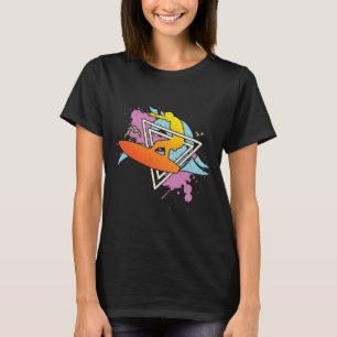 Surfer 80s 90s Vaporwave Surfboard T-Shirt