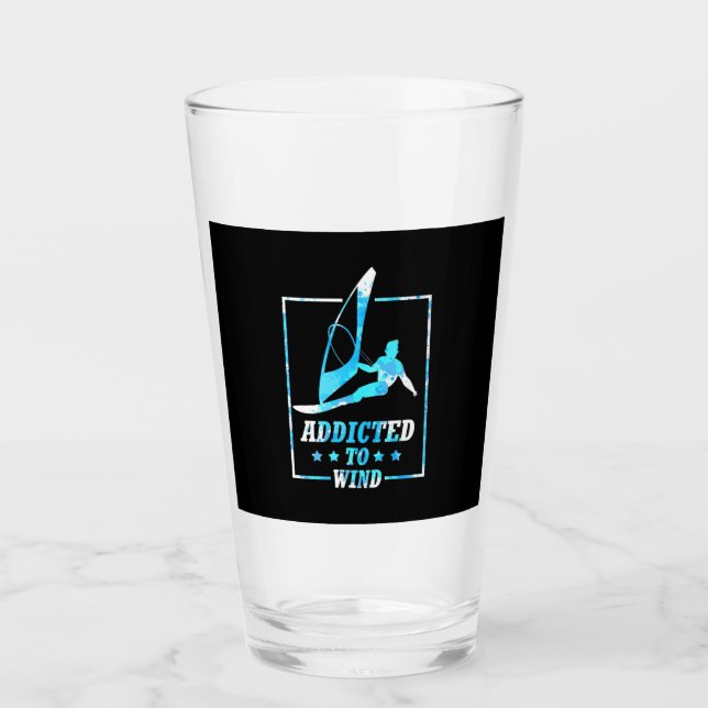 Surfer Addicted To Wind Glass (Front)