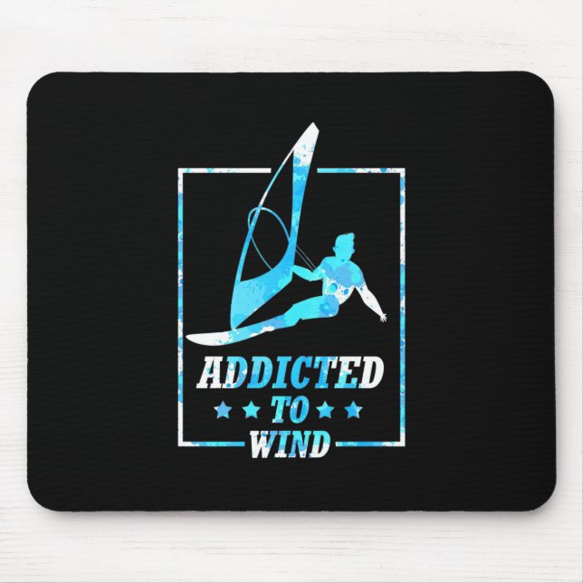 Surfer Addicted To Wind Mouse Mat (Front)