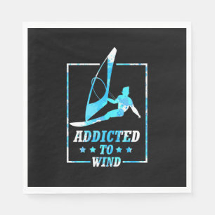 Surfer Addicted To Wind Napkin