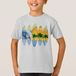 Surfer And Surfboards T-Shirt