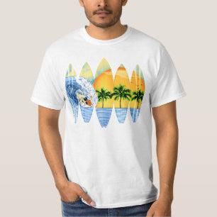 Surfer And Surfboards T-Shirt