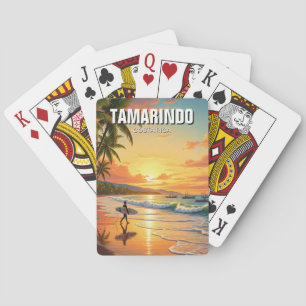 Surfer at Tamarindo Costa Rica Playing Cards