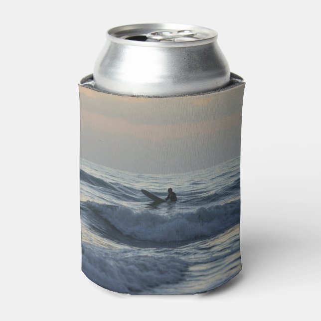 Surfer Awaits Can Cooler (Can Front)