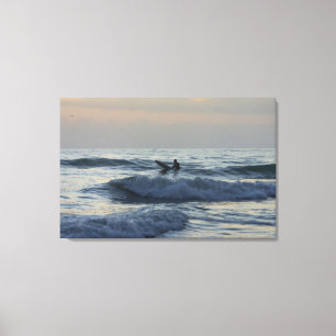 Surfer Awaits Canvas Print