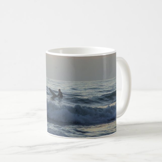 Surfer Awaits Coffee Mug (Front Right)