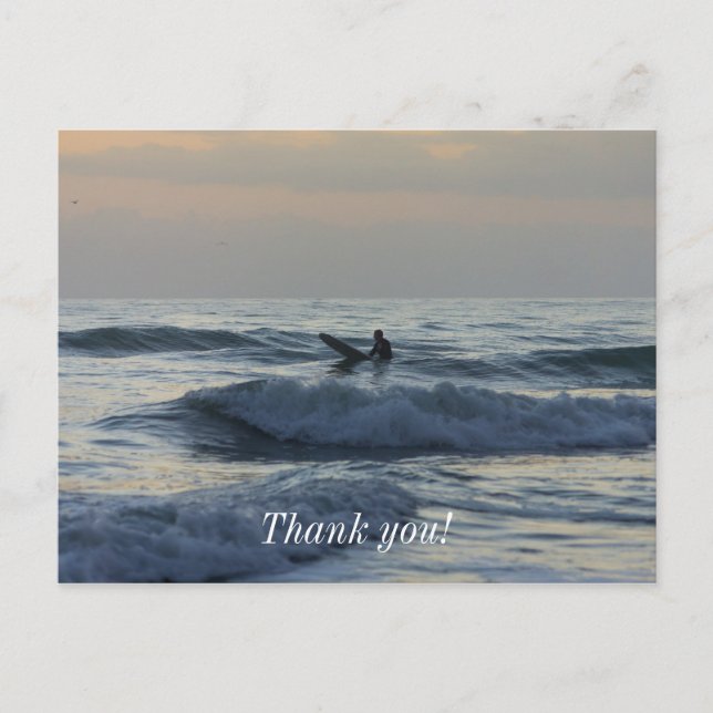 Surfer Awaits Postcard (Front)