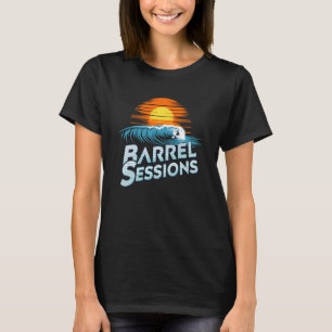 Surfer Barrel Wave Tubing West Coast SoCal Norcal T-Shirt