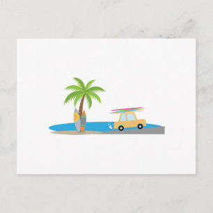 Surfer Beach Postcard