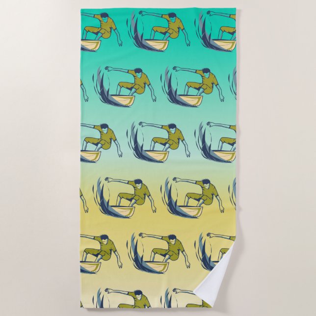 Surfer Beach Towel (Front)