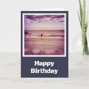 Surfer Birthday Card