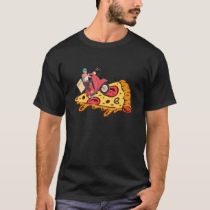 Surfer Boy Surfing Pizza Matching Cute Pizza Deliv T-Shirt