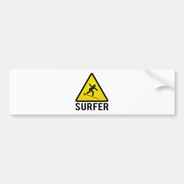 Surfer Bumper Sticker (Front)