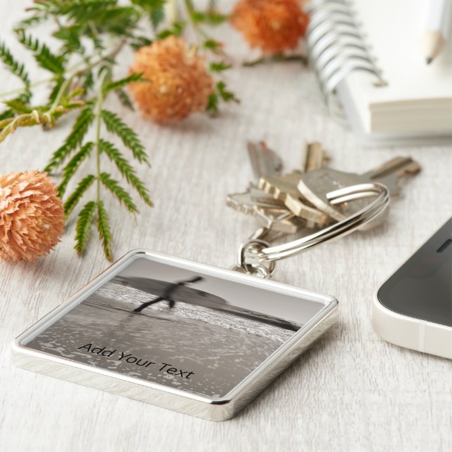 Surfer by Shirley Taylor Key Ring (Side)