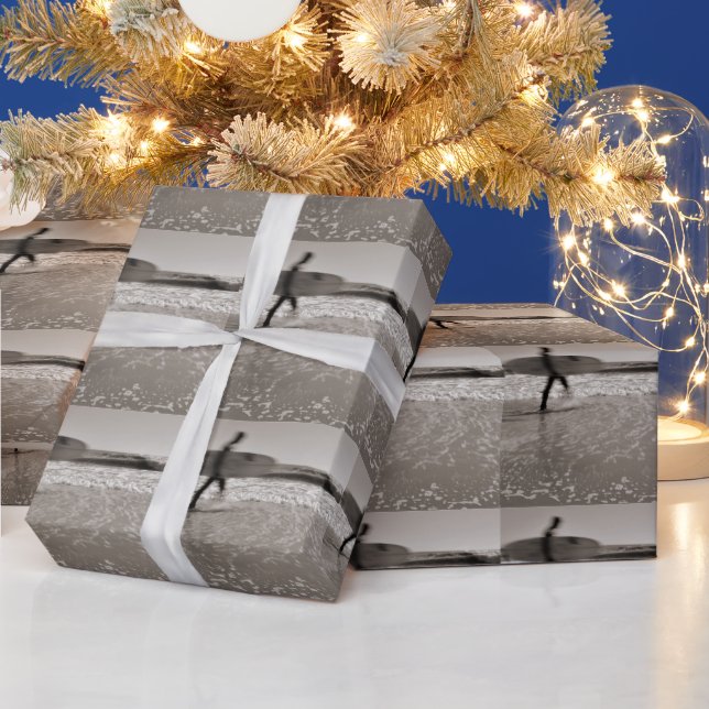 Surfer by Shirley Taylor Wrapping Paper (Holidays)