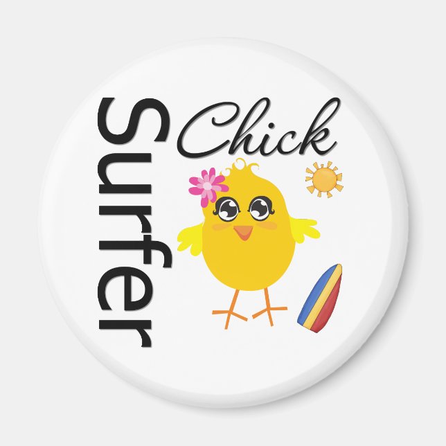 Surfer Chick Magnet (Front)