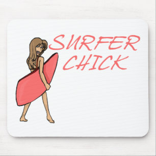 Surfer Chick Mouse Mat