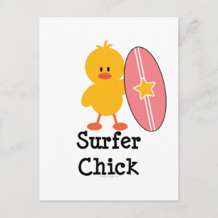 Surfer Chick Postcard