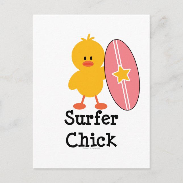 Surfer Chick Postcard (Front)