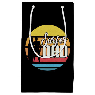 Surfer Dad Father's Day Tropical Art Gift Bag