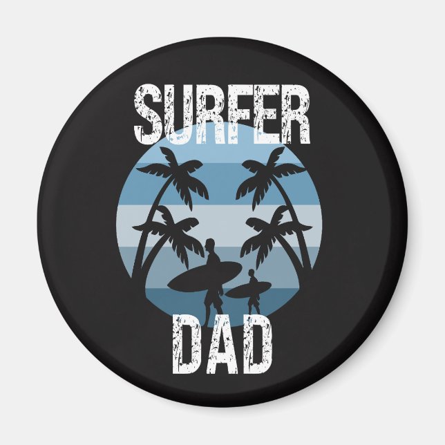 Surfer Dad Magnet (Front)