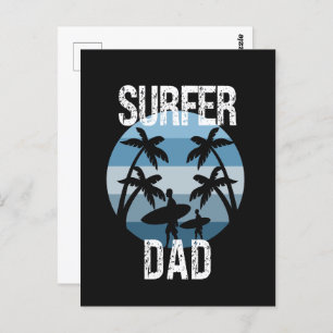 Surfer Dad Postcard