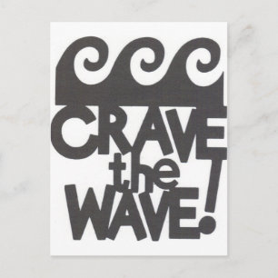 surfer design postcard