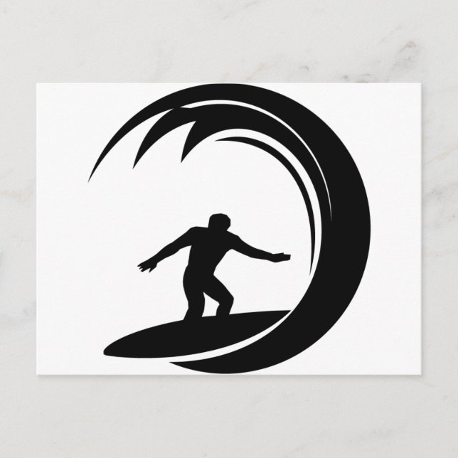 Surfer Design Postcard (Front)