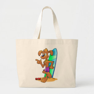 SURFER DOG LARGE TOTE BAG