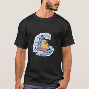 Surfer Duck Waves Surf Fun T-Shirt