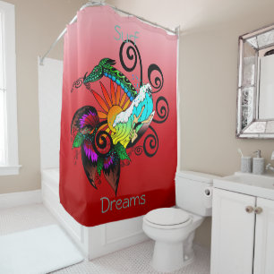 Surfer Dude Cartoon Shower Curtain